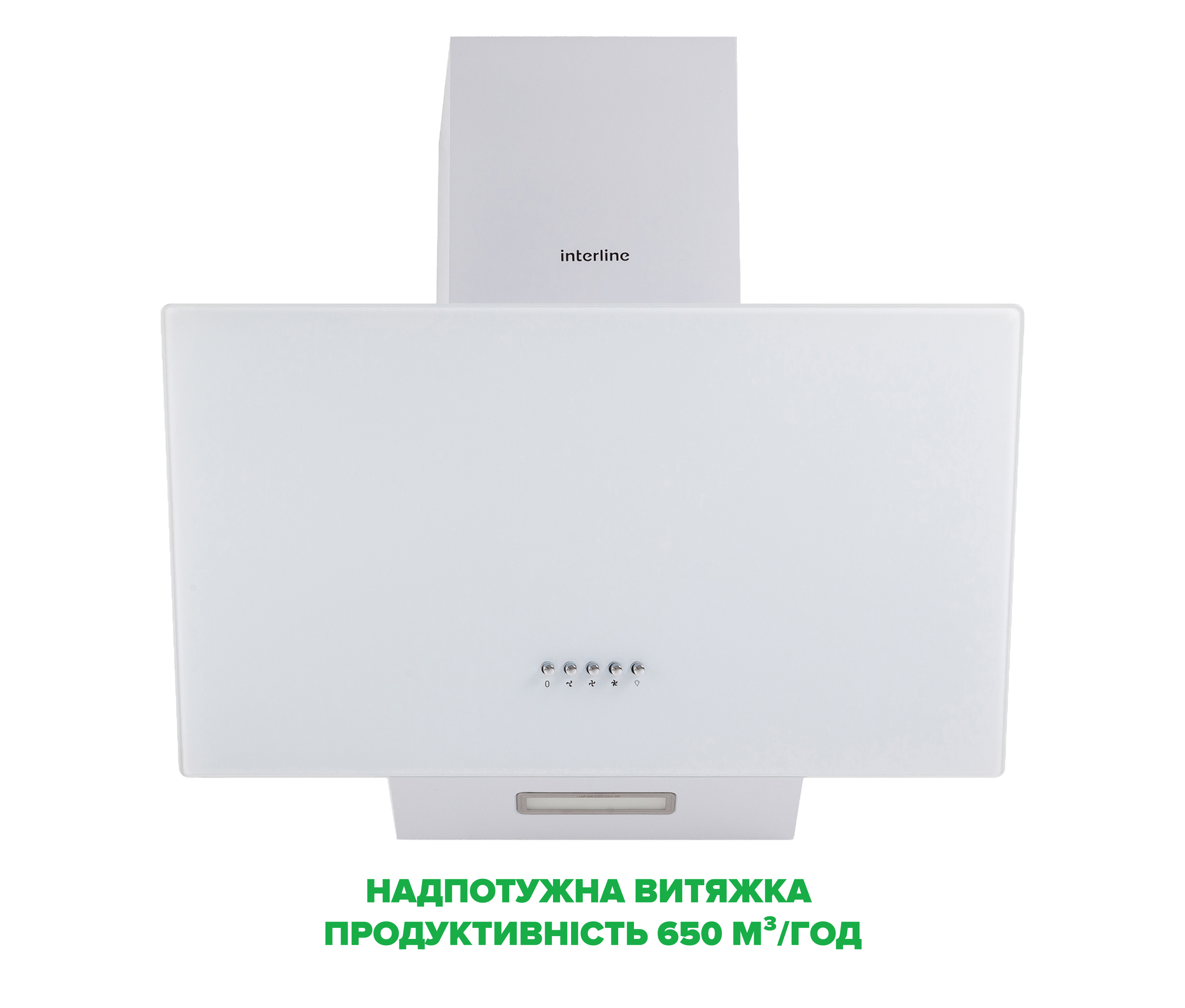 Витяжка Interline TEFFI WH A/60/GL/PB - 2