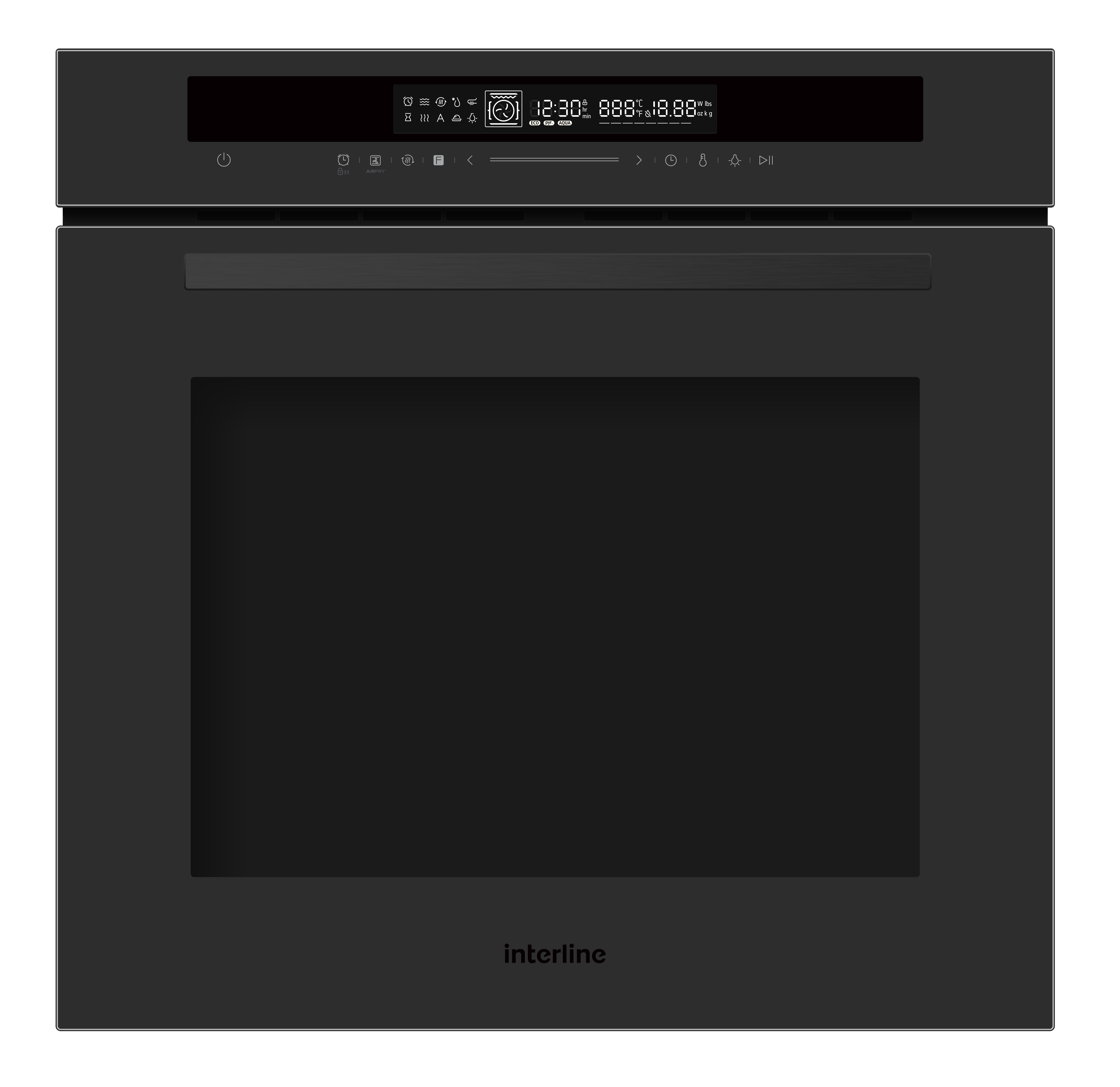 Духова шафа Interline OEG 935 STG BA Pure Black 