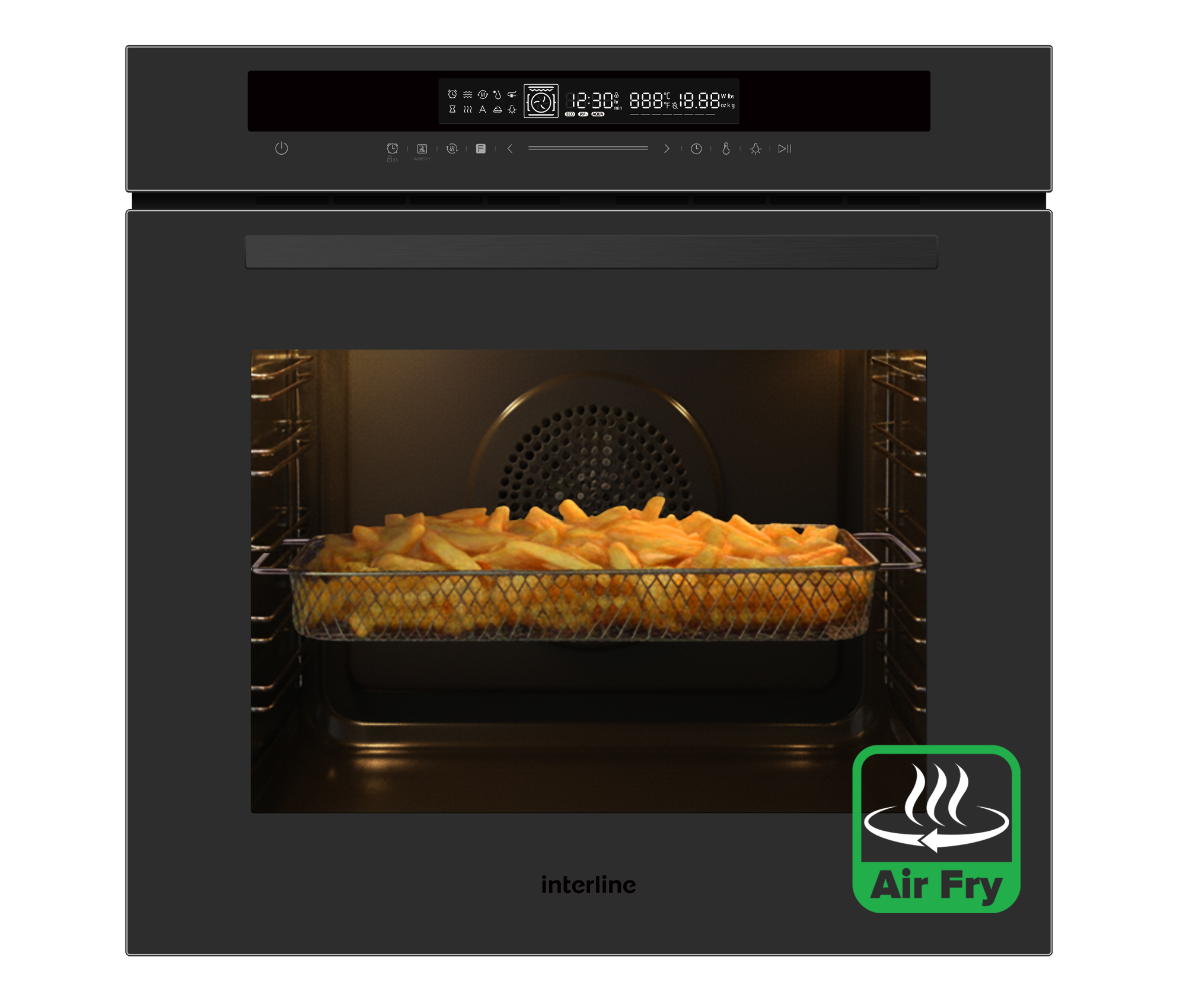 Духова шафа Interline OEG 935 STG BA Pure Black 