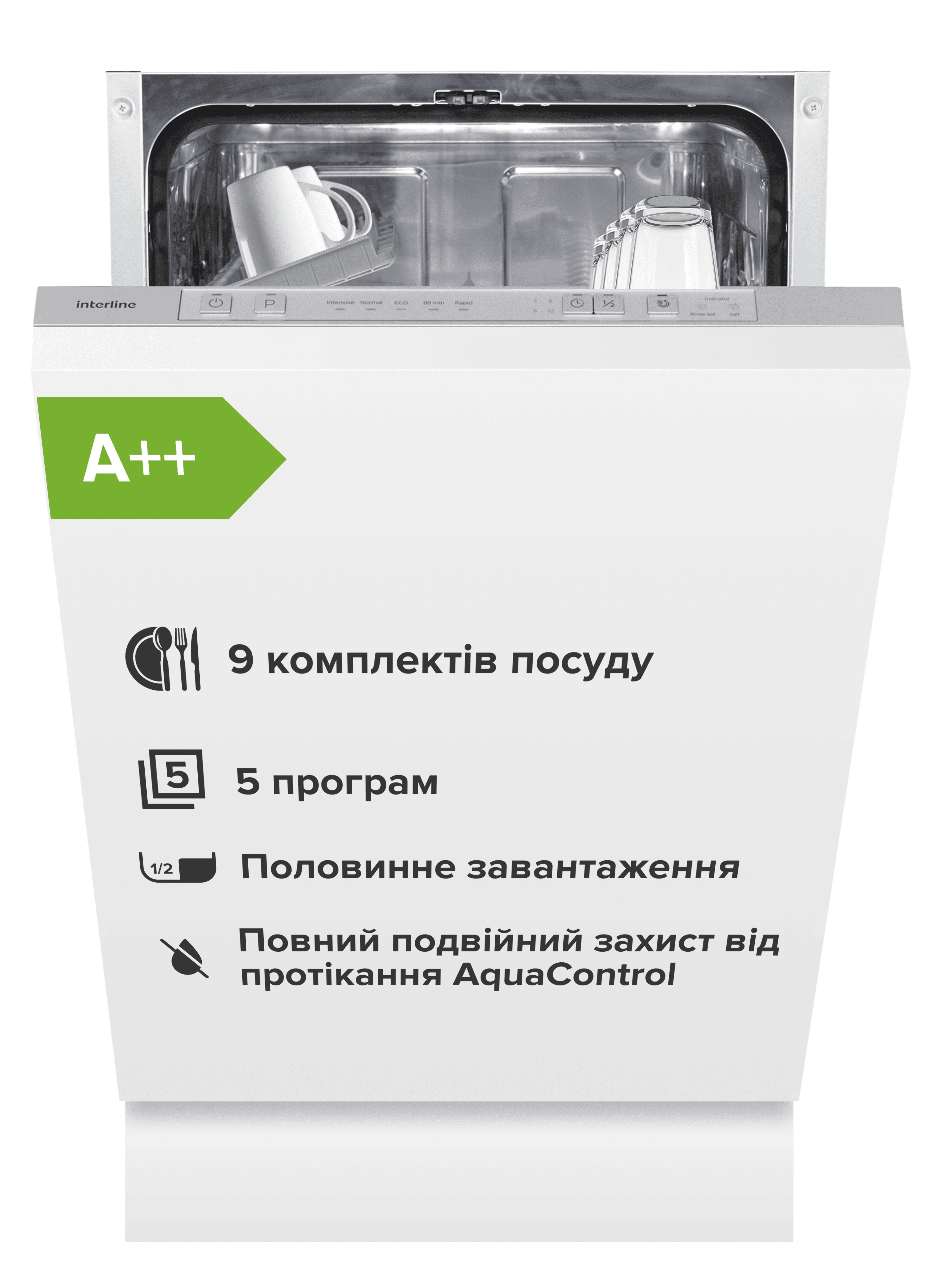 Посудомийна машина Interline DWI 345 TSA GA++ 