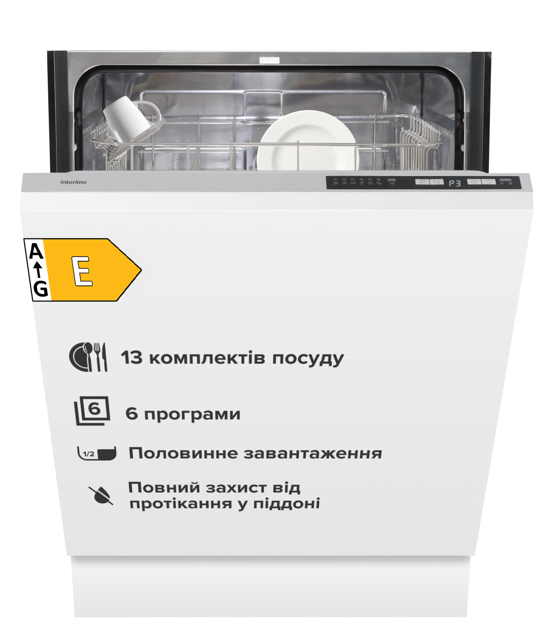 Посудомийна машина Interline DWI 664 P1 TSH GA+ 