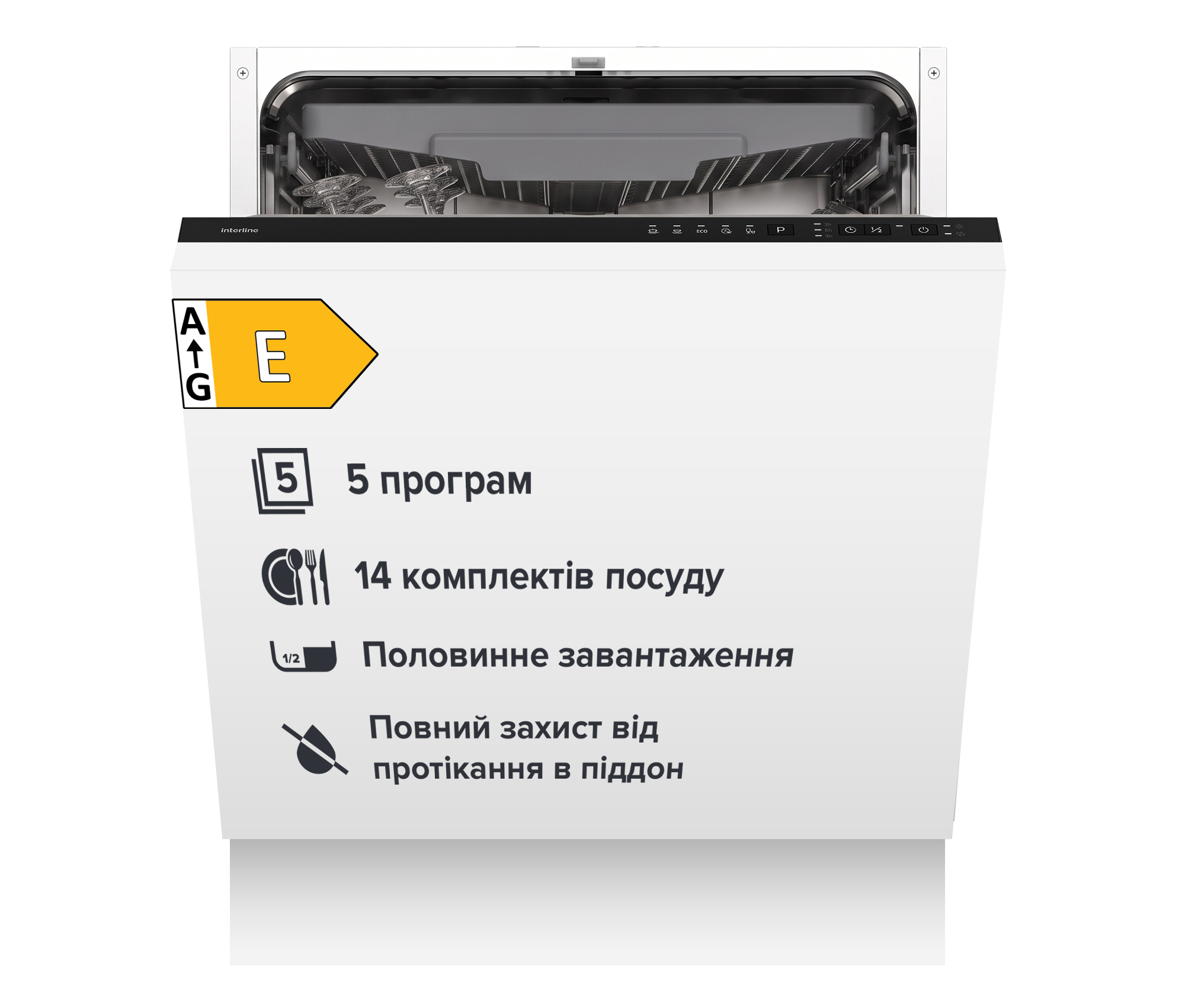 Посудомийна машина Interline DWI 764 TSH BA 