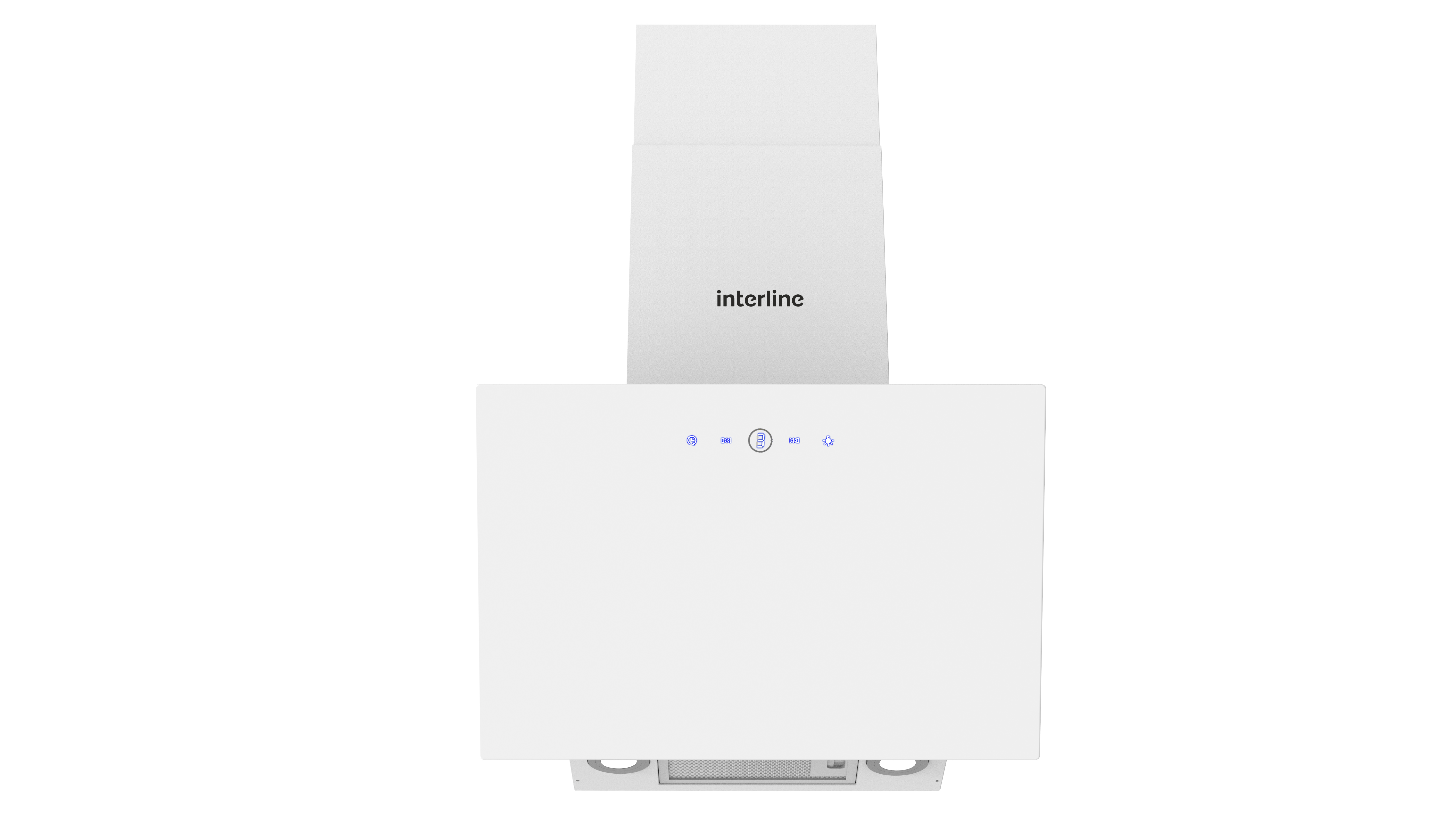 Витяжка Interline FIESTA S WH A 60 TC/GL/A 