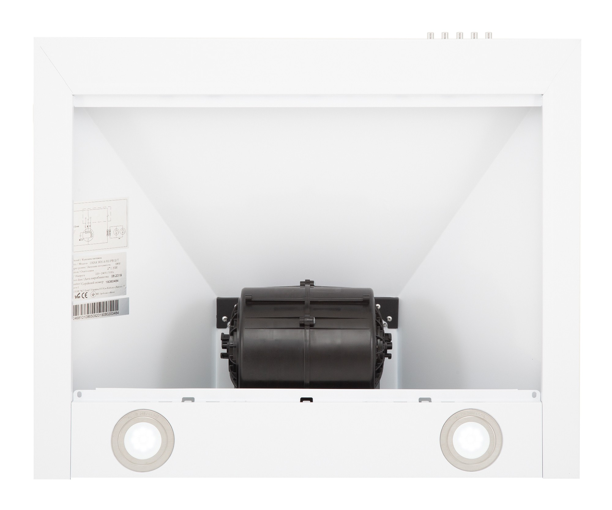 Витяжка Interline UNNA WH A/60 PB/2/T - 3