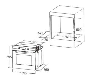 Духова шафа Interline HK 560 WH - 4