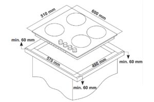 Варильна поверхня Interline TQ 6499 WH - 10