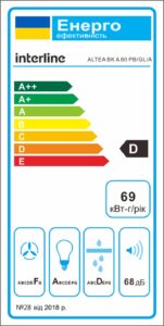 Витяжка Interline ALTEA BK A 60 PB/GL/A - 4