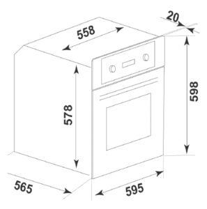 Духова шафа Interline KTE 252 MCK BA - 3