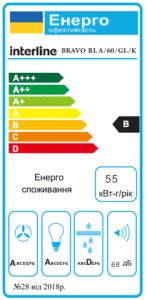 Витяжка Interline BRAVO BL A/60/GL/K - 16
