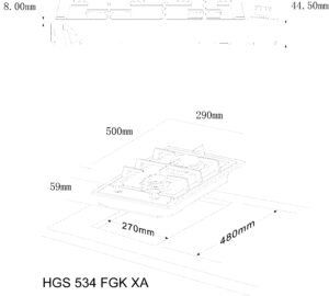 Варильна поверхня Interline HGS 534 FGK XA - 13