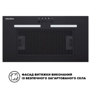 Витяжка Interline LINE BL A/60 GL/PB - 4