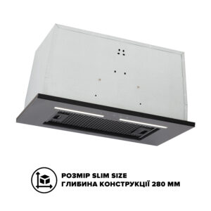 Витяжка Interline SWAY BL A/60 GL/S - 1