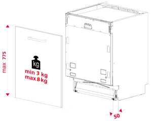 Посудомийна машина Interline DWI 964 DSH WA Sliding Door - 22