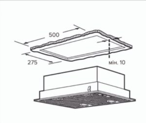 Витяжка Interline SOLO ULTRA BK A/60/T - 7