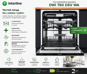 Посудомийна машина Interline DWI 760 DSV WA - 26