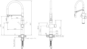 Змішувач Interline Lixio Neo MIX Inox - 19