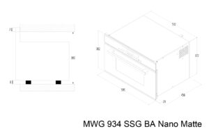 Мікрохвильова піч Interline MWG 934 SSG BA Nano Matte - 3