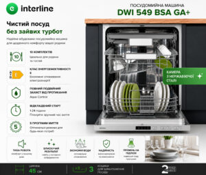 Посудомийна машина Interline DWI 549 BSA  GA++ - 8