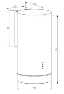 Витяжка Interline TUBE S/2 BL A/60/T - 13