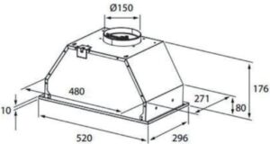 Витяжка Interline BASIC Black A/60/PB - 10