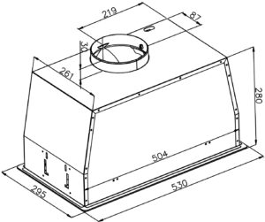 Витяжка Interline JOLLY BL A/60/GL/K Nano Matte - 28