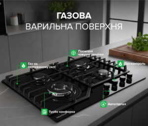 Варильна поверхня Interline SGV 664 FGT BB - 2