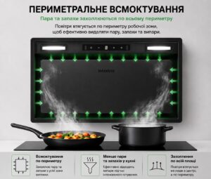Витяжка Interline STRONG BL A/60/GL/M INV Nano Matte - 14