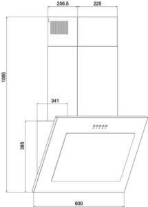 Витяжка Interline ROCK BL A/60 PB/2 - 2