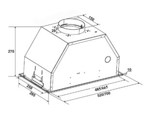 Витяжка Interline SMART X A/70 - 2