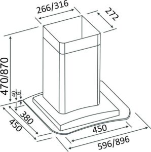 Витяжка Interline SUNNY X/V A/60 PB/ E - 3