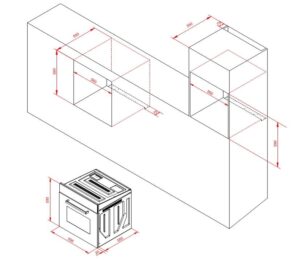 Духова шафа Interline HR 600 BK - 7