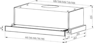 Витяжка Interline SLIM AV A/60/2/T - 2