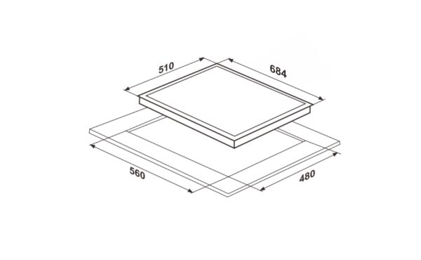 Варильна поверхня Interline TQ 7550 BK - 6