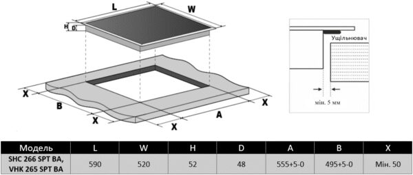 Варильна поверхня Interline SHC 266 SPT BA - 9