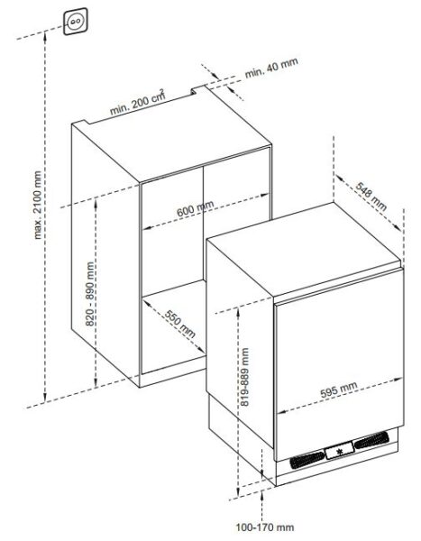 Морозильна камера Interline FTS 520 MWZ WA+ - 14
