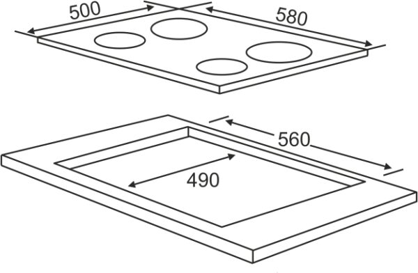 Варильна поверхня Interline VGS 463 FGA BA - 6