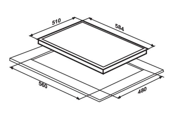 Варильна поверхня Interline HGG 563 FGK BA - 3