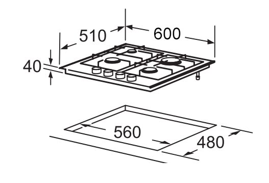 Варильна поверхня Interline HGG 763 FGT WM - 9