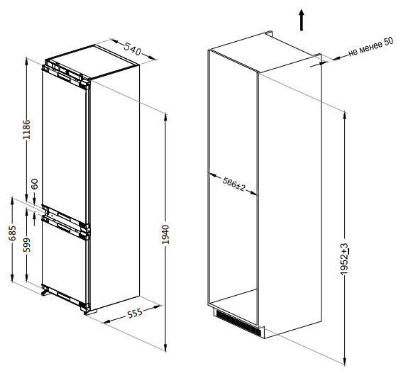 Холодильник Interline RDN 790 EIZ WA - 18