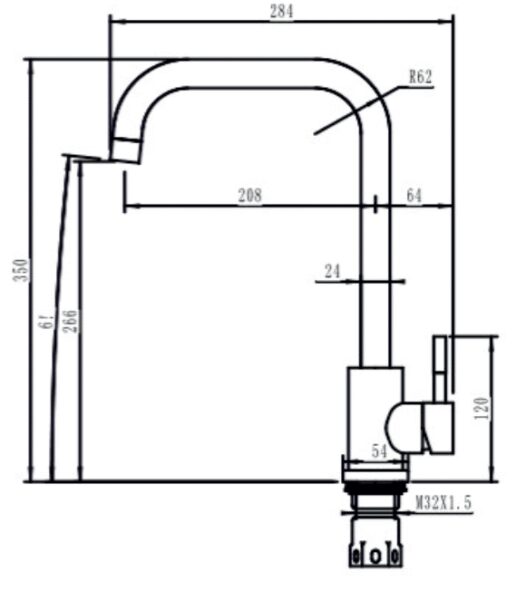 Змішувач Interline ANGLE sateen - 8