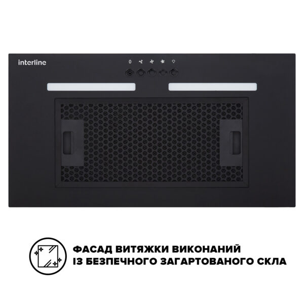 Витяжка Interline LINE BL A/60 GL/PB - 4
