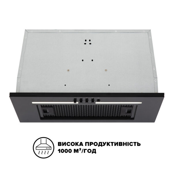 Витяжка Interline LINE BL A/60 GL/PB - 2