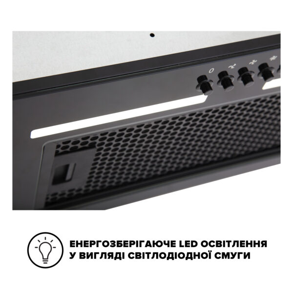 Витяжка Interline LINE BL A/60 GL/PB - 7