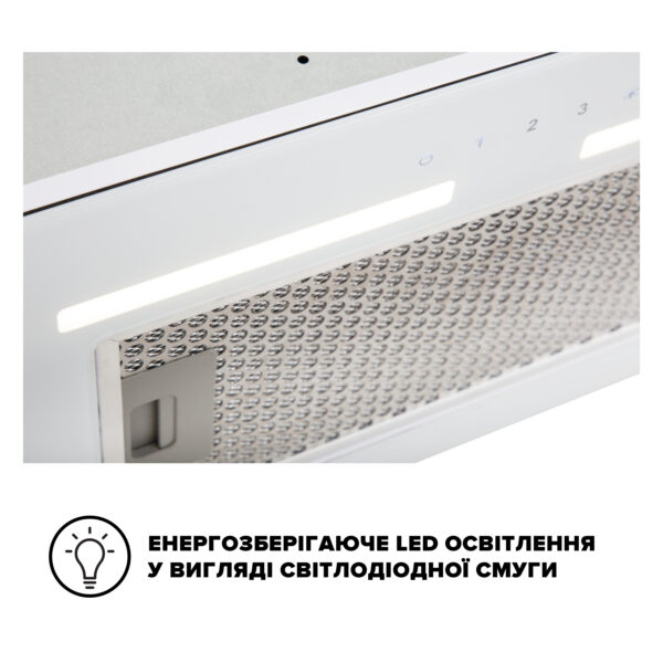 Витяжка Interline SWAY WH A/60 GL/S - 7