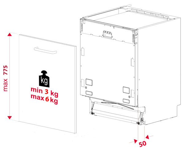 Посудомийна машина Interline DWI 940 DSH WA Sliding Door - 23