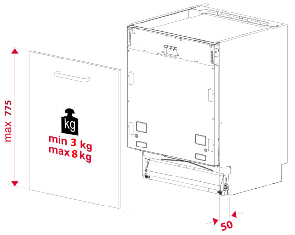Посудомийна машина Interline DWI 964 DSH WA Sliding Door - 22