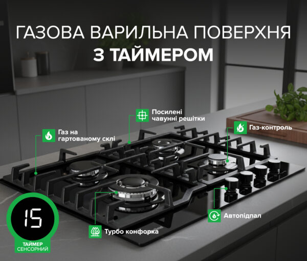 Варильна поверхня Interline HGG 965 MGT BA - 3