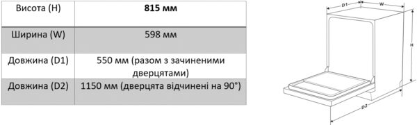 Посудомийна машина Interline DWI 965 DSO WA Sliding Door - 25