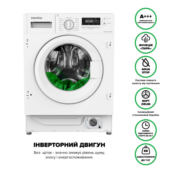 Пральна машина Interline WM 714016 PB Steam - 2
