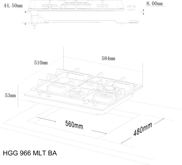 Варильна поверхня Interline HGG 966 MLT BA - 13